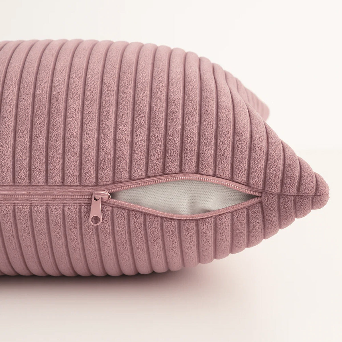 Cord Kissenhülle Set 2 Stck. für Dekokissen Lila