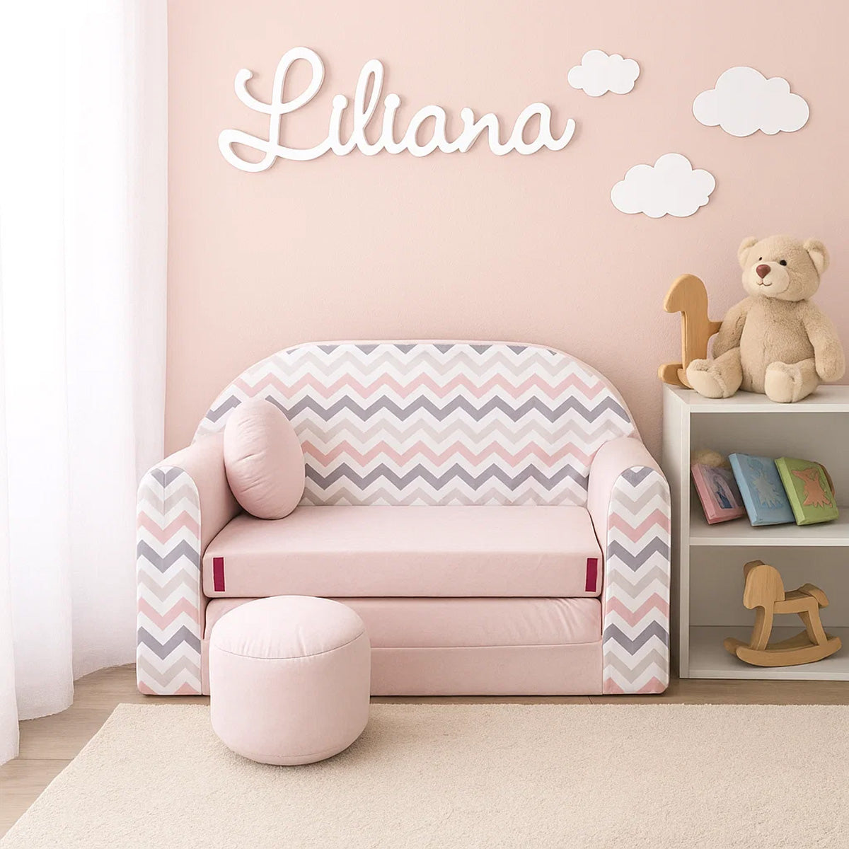 Kindersofa 3in1 – Spielsofa & Schlafsofa für Kinder HJ1