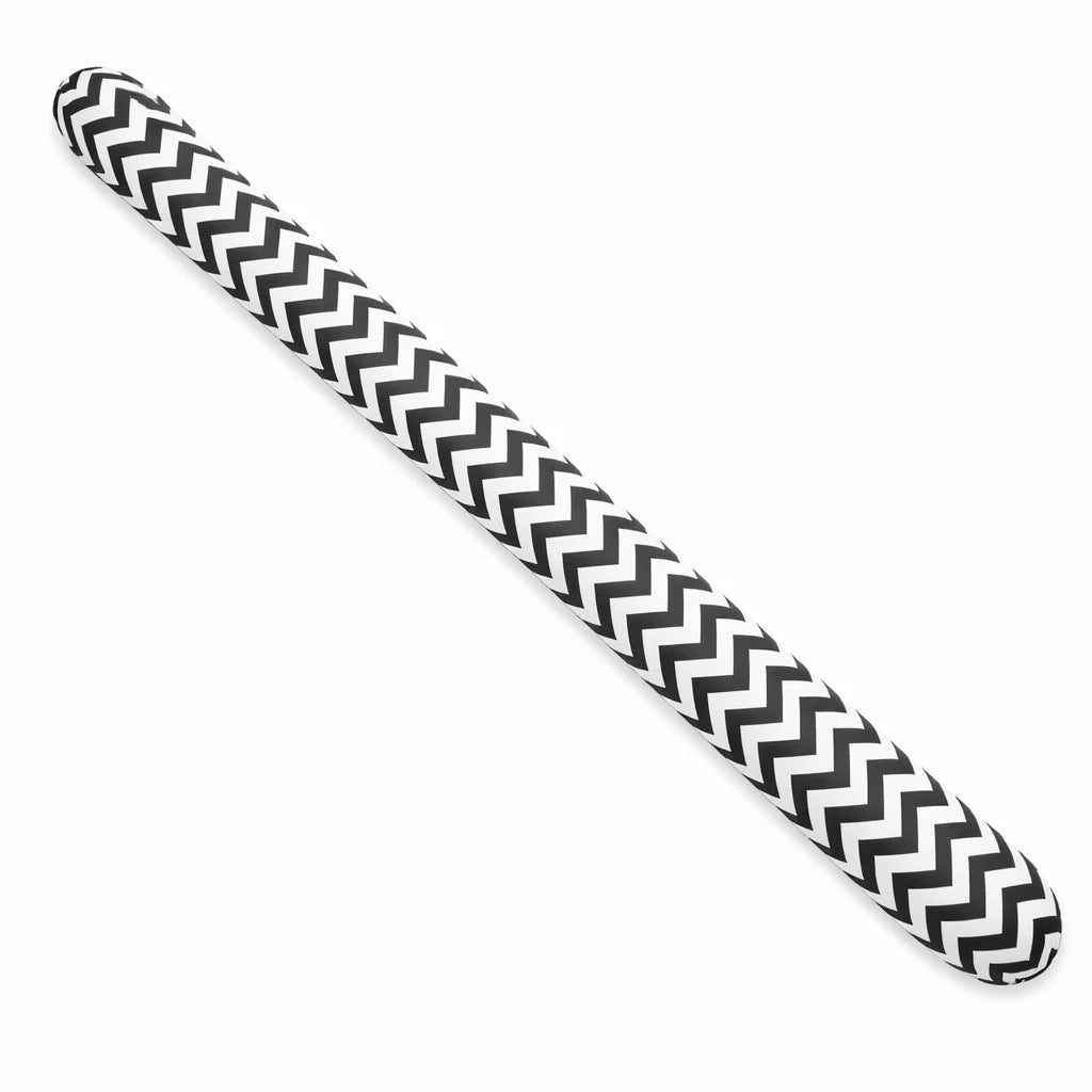 LEANBE Bettschlange Stillkissen – Vielseitiges Seitenschläferkissen 150 cm - Weiss/Schwarz Chevron