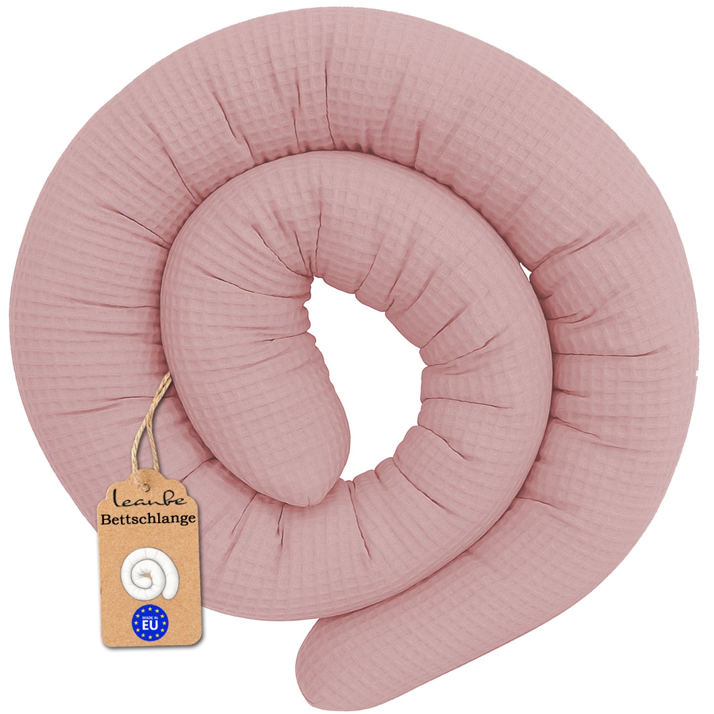 Bettschlange Stillkissen Seitenschläferkissen 150-400 cm Rosa