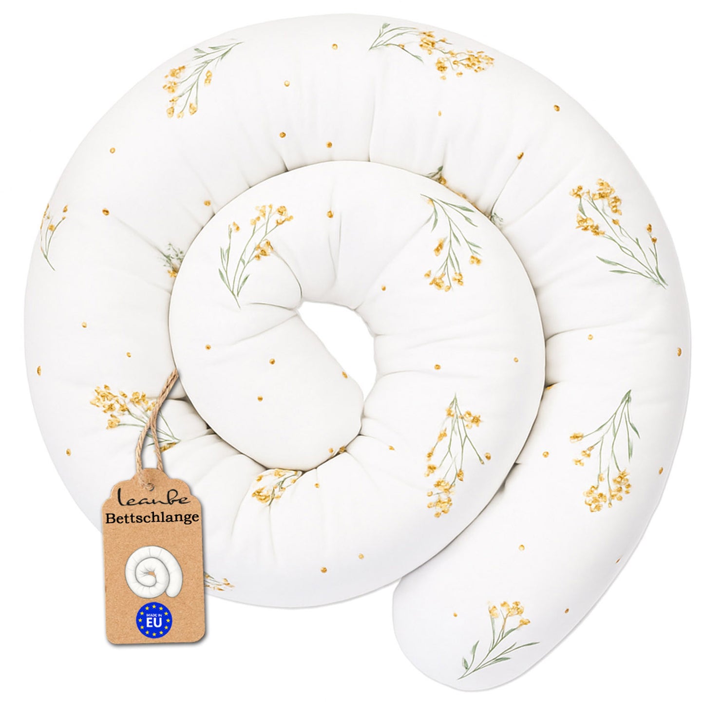 Bettschlange Stillkissen Seitenschläferkissen 150-400 cm Kamille