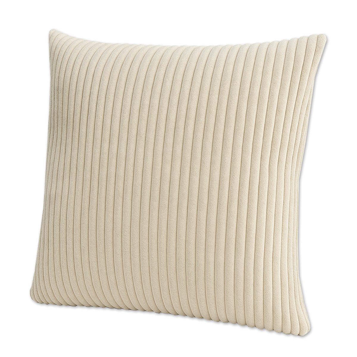 LEANBE Cord Dekokissen – Weiches Kissen mit strukturierter Oberfläche - Beige
