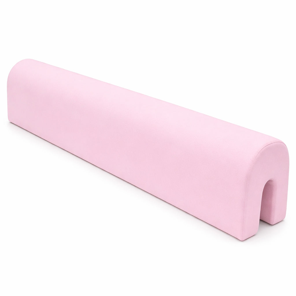 LEANBE Bettkantenschutz 70 cm für Betten -  Kissen für bettumrandung – Rosa Baumwolle