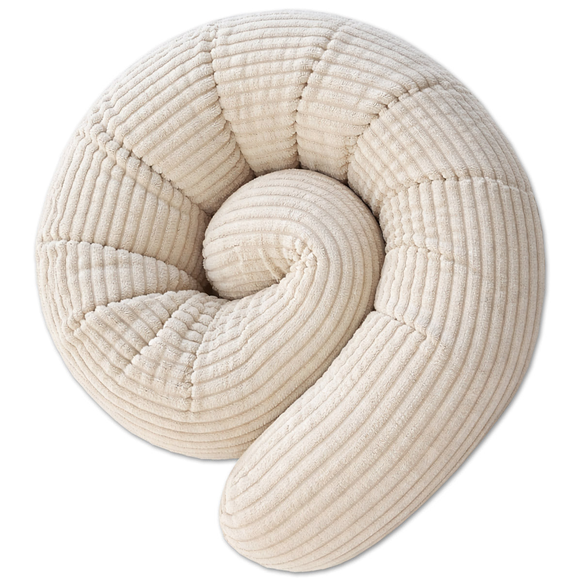 Bettschlange Stillkissen Seitenschläferkissen 150 cm Beige Cord