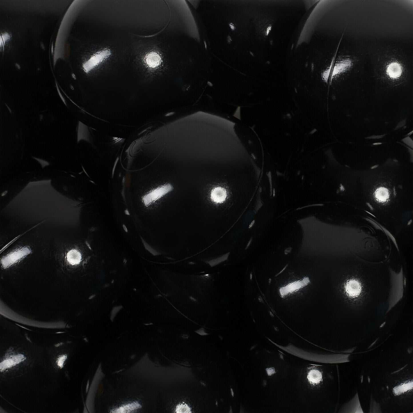 Plastikbälle Bälle für Bällebad 7 cm - Schwarz