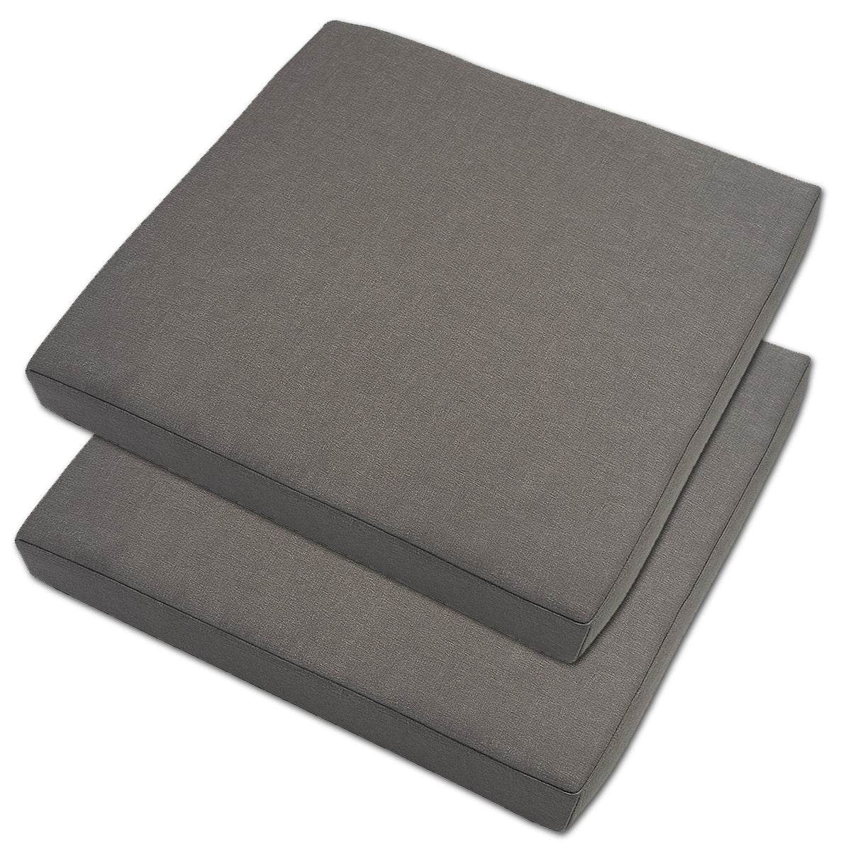 LEANBE Sitzkissen 2er Set – Bequeme Polster für Garten, Balkon und Zuhause 40 x 40 x 5 cm Graphit
