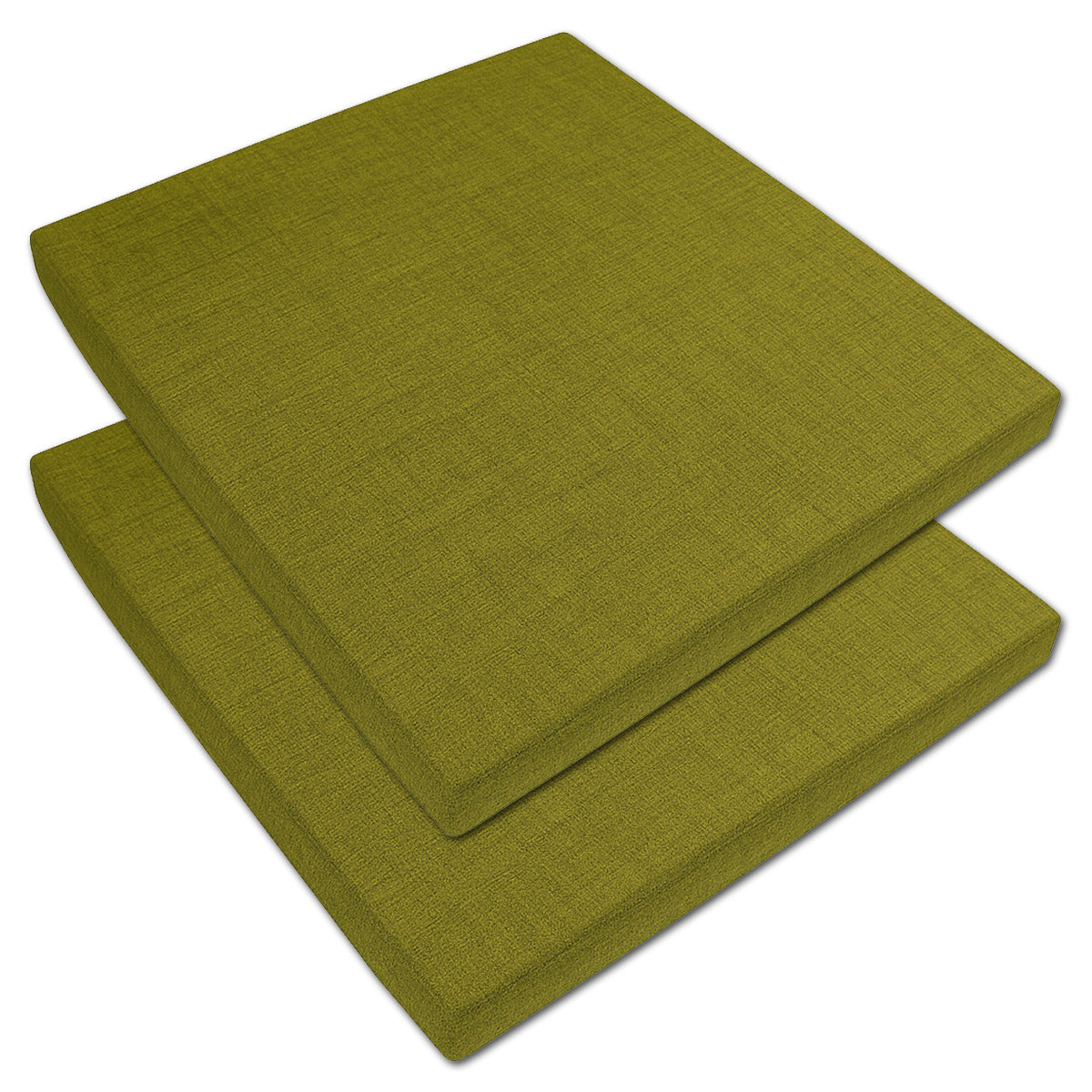 LEANBE Sitzkissen 2er Set – Bequeme Polster für Garten, Balkon und Zuhause 40 x 40 x 5 cm Grün