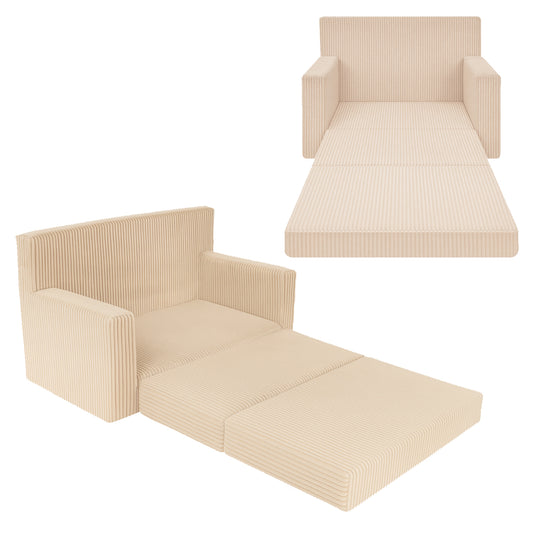 Personalisierbares Kindersofa 3in1 - Beige Cord