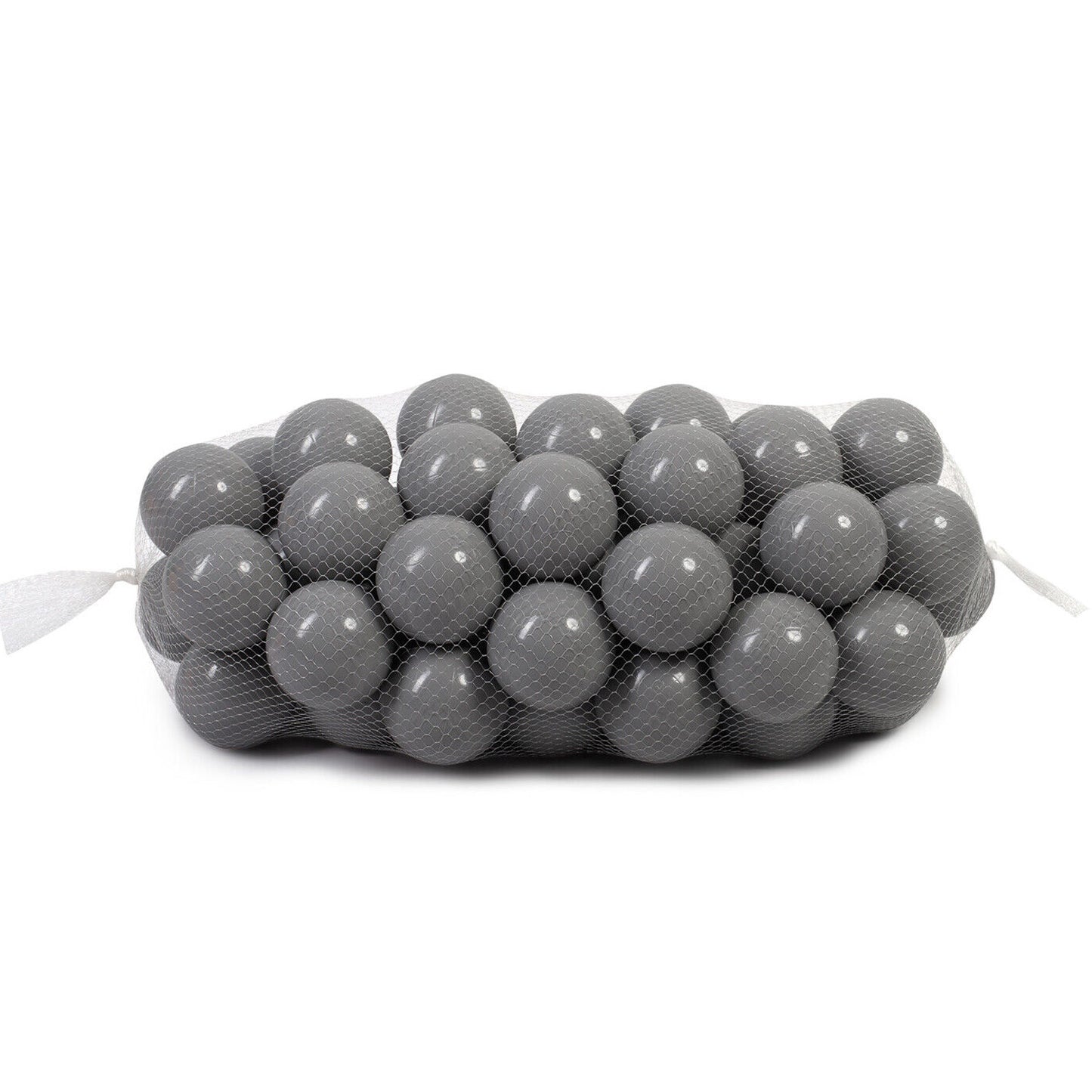 LEANBE Bällebad Bälle 7 cm – Hochwertige Plastikbälle für Kinder Spielspaß - Grau