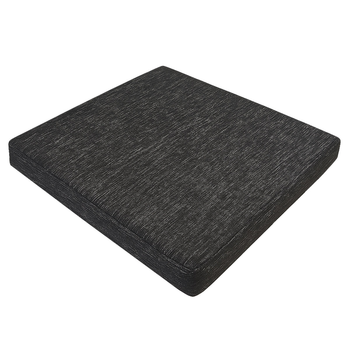 LEANBE Sitzkissen 2er Set – Bequeme Polster für Garten, Balkon und Zuhause 40 x 40 x 5 cm Schwarz