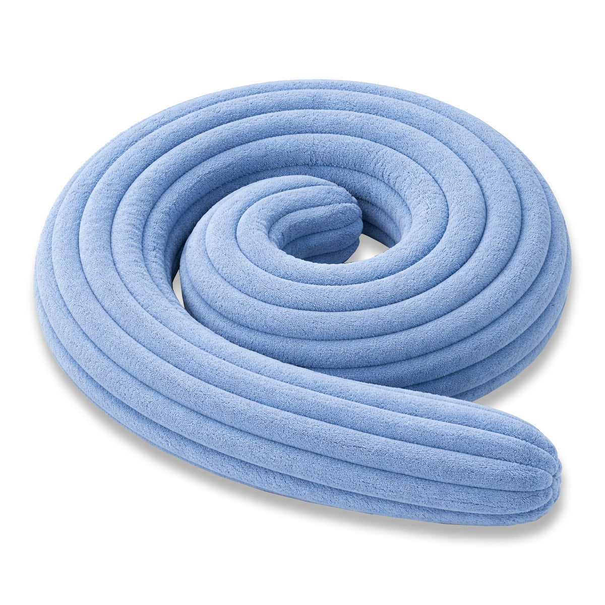 Bettschlange Stillkissen Seitenschläferkissen 150 cm Blau Plüsch