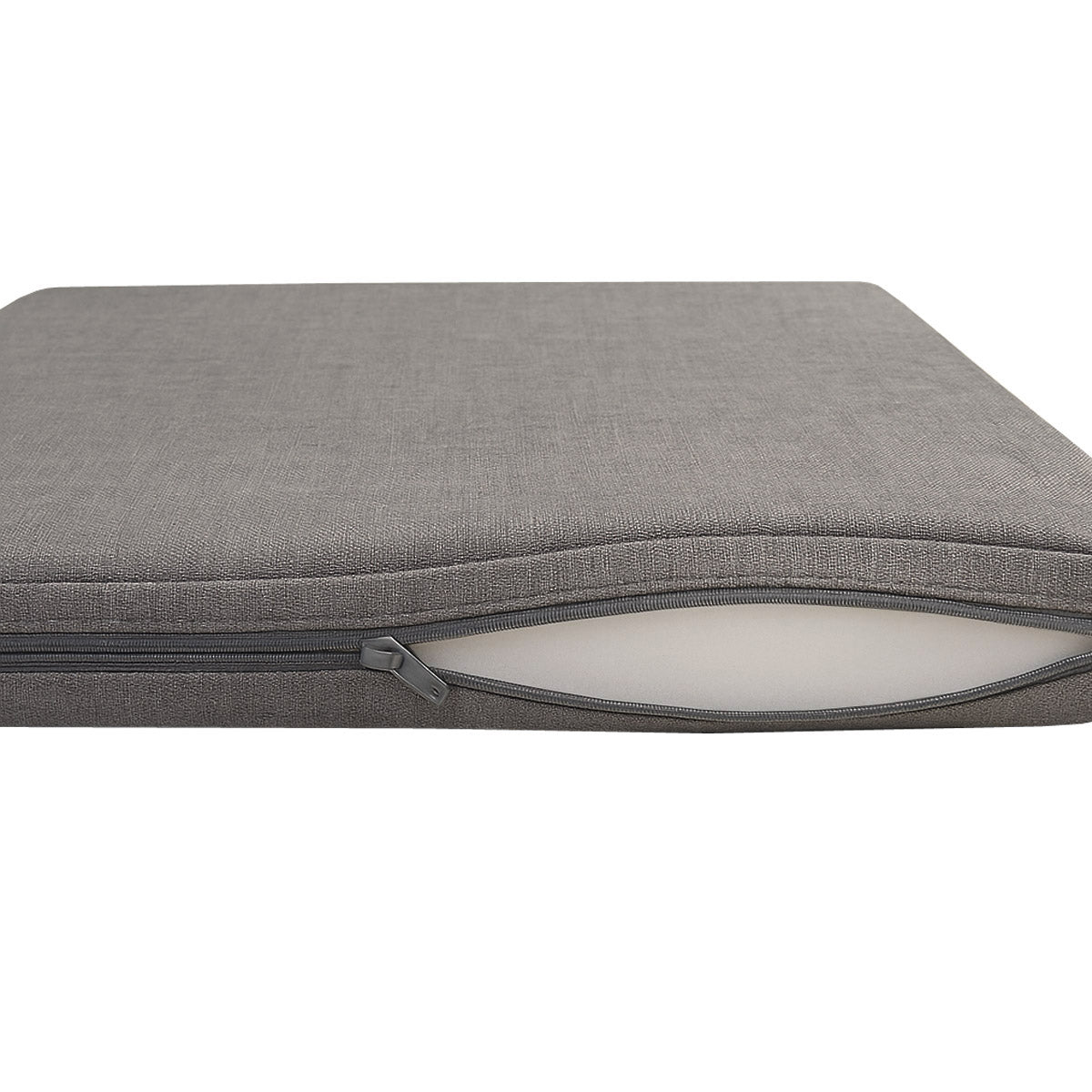 LEANBE Sitzkissen 2er Set – Bequeme Polster für Garten, Balkon und Zuhause 40 x 40 x 5 cm Graphit