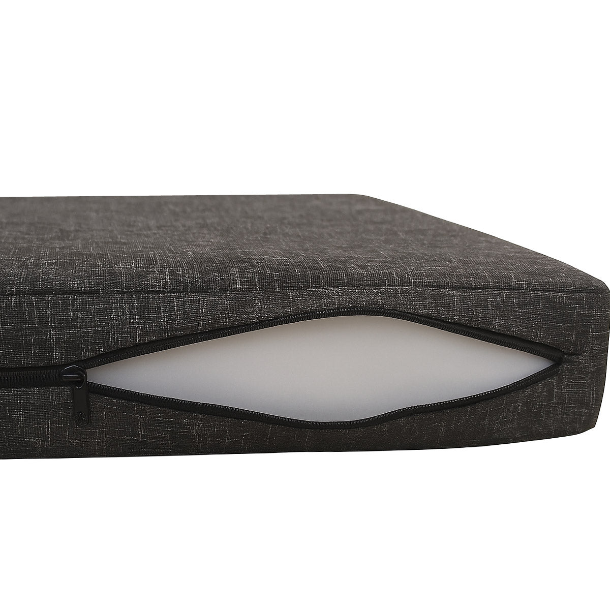 LEANBE Sitzkissen 2er Set – Bequeme Polster für Garten, Balkon und Zuhause 40 x 40 x 5 cm Schwarz