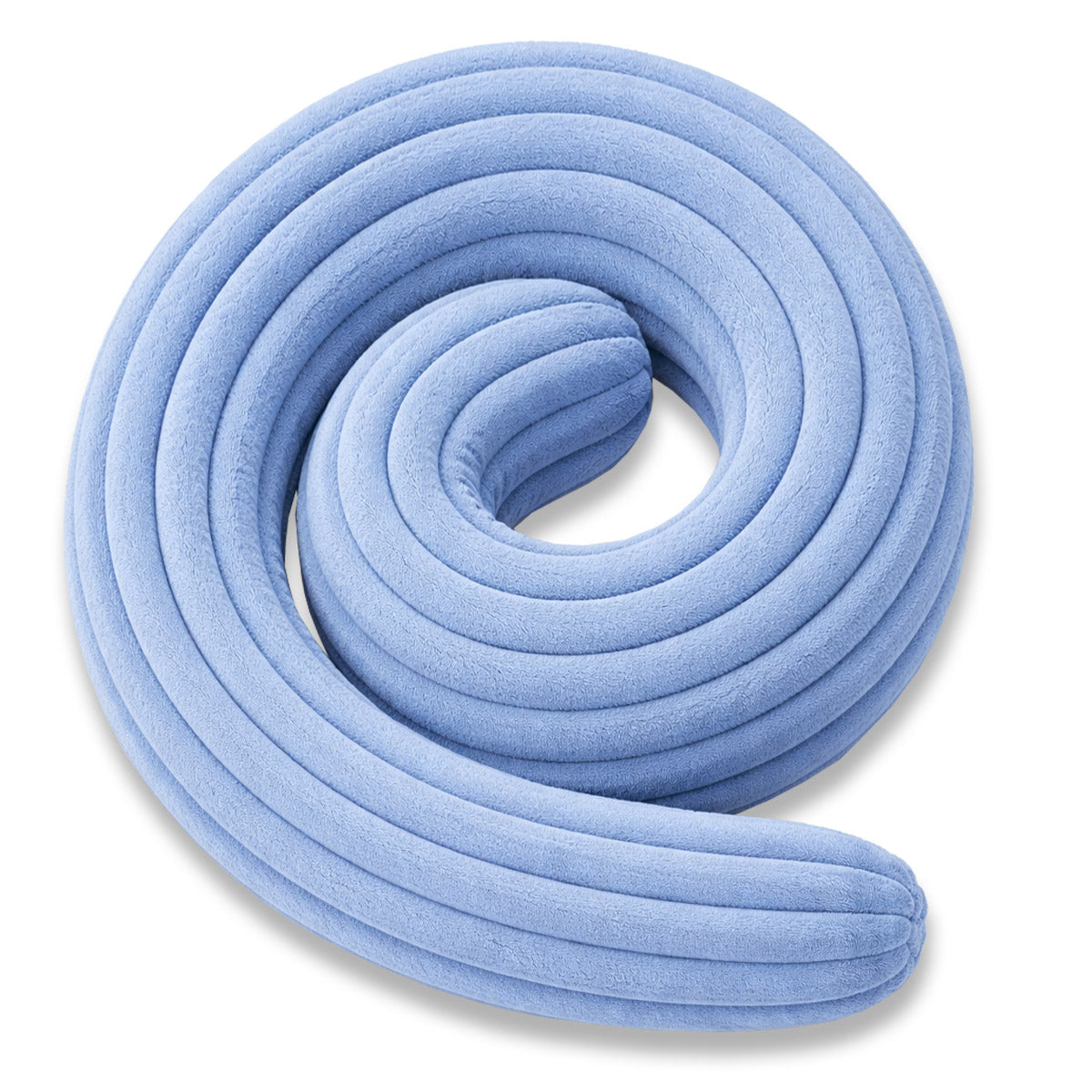 Bettschlange Stillkissen Seitenschläferkissen 150 cm Blau Plüsch