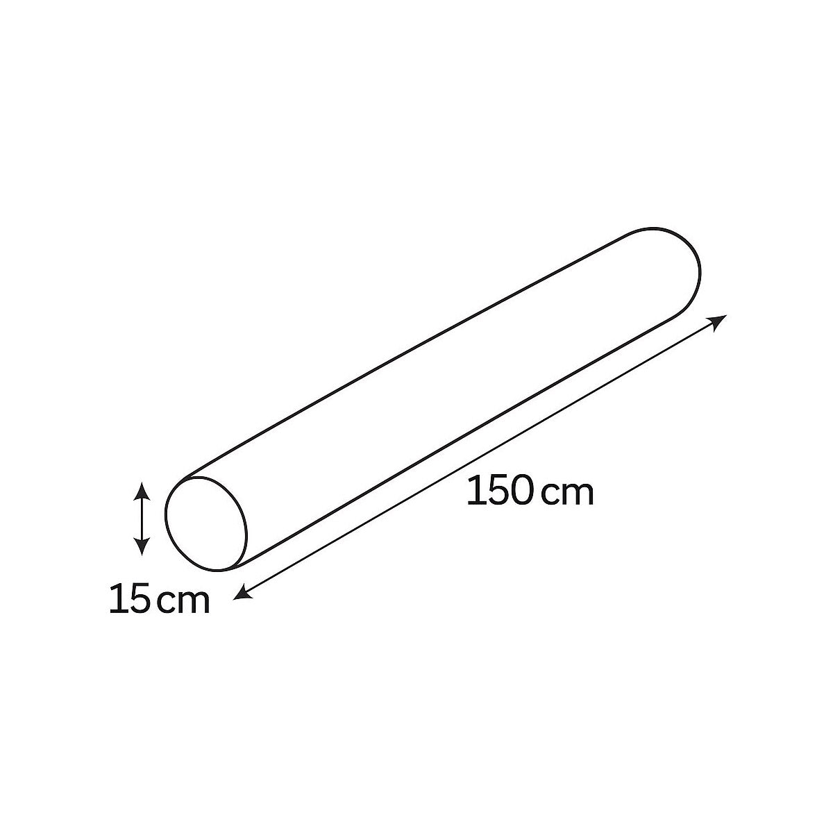 Bettschlange Stillkissen Seitenschläferkissen 150 cm Blau Plüsch