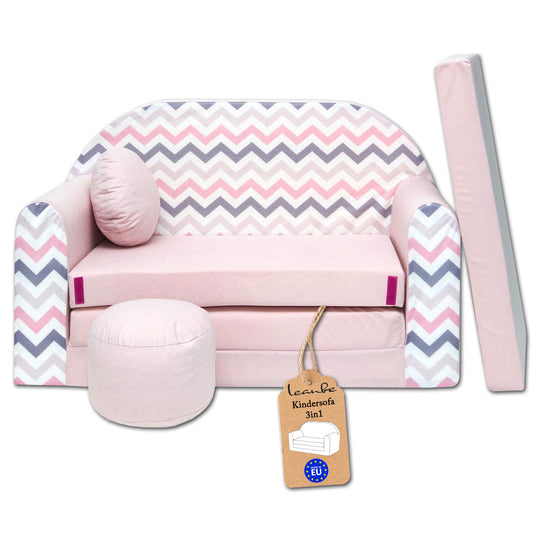 Kindersofa 3in1 – Spielsofa & Schlafsofa für Kinder HJ1