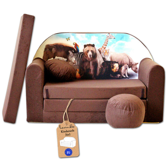 Kindersofa 3in1 – Spielsofa & Schlafsofa für Kinder K8