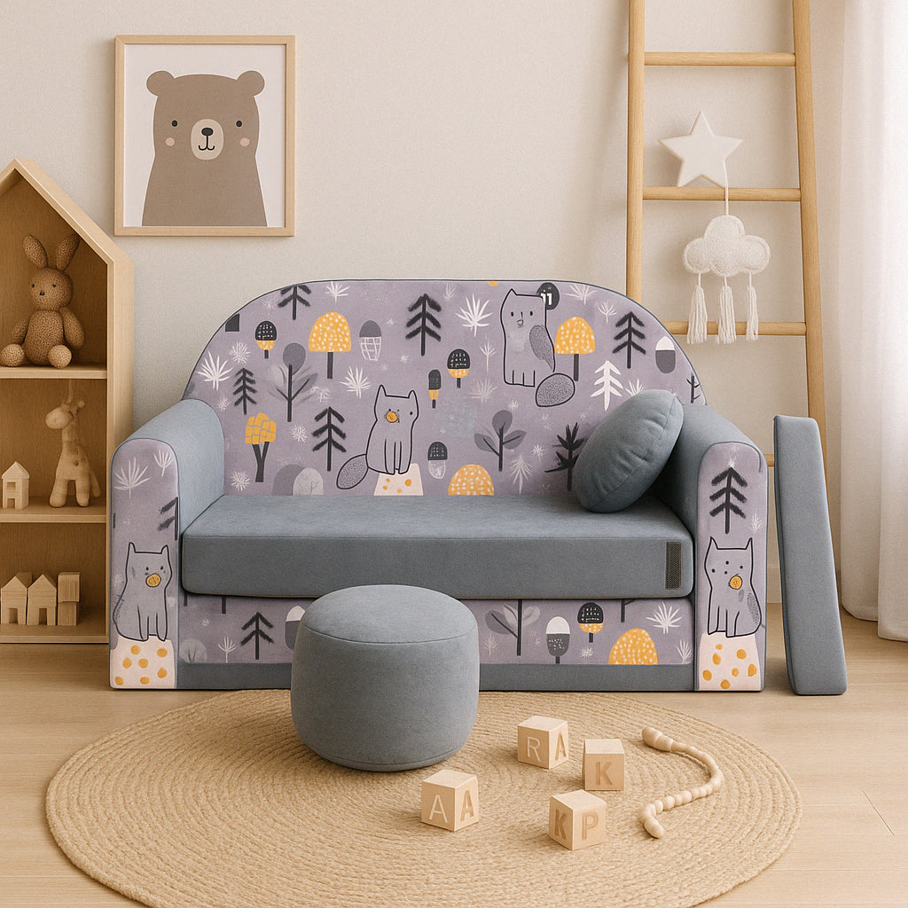 Kindersofa 3in1 – Spielsofa & Schlafsofa für Kinder AX4