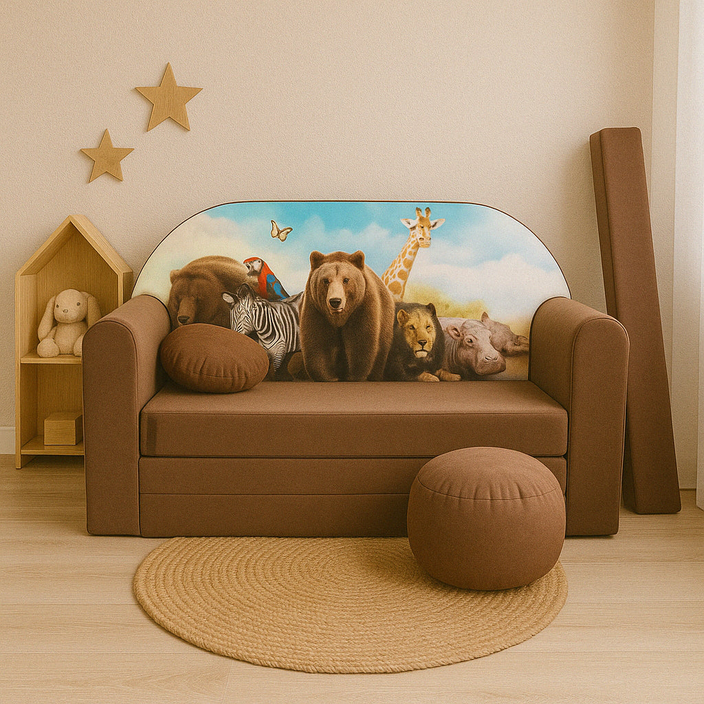 Kindersofa 3in1 – Spielsofa & Schlafsofa für Kinder K8