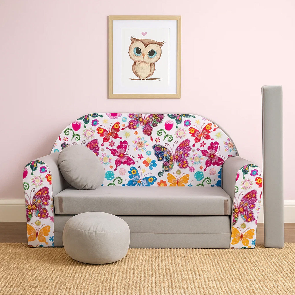 LEANBE Kindersofa 3-in-1 – Multifunktionales Spiel- und Schlafsofa für Kinderzimmer A33