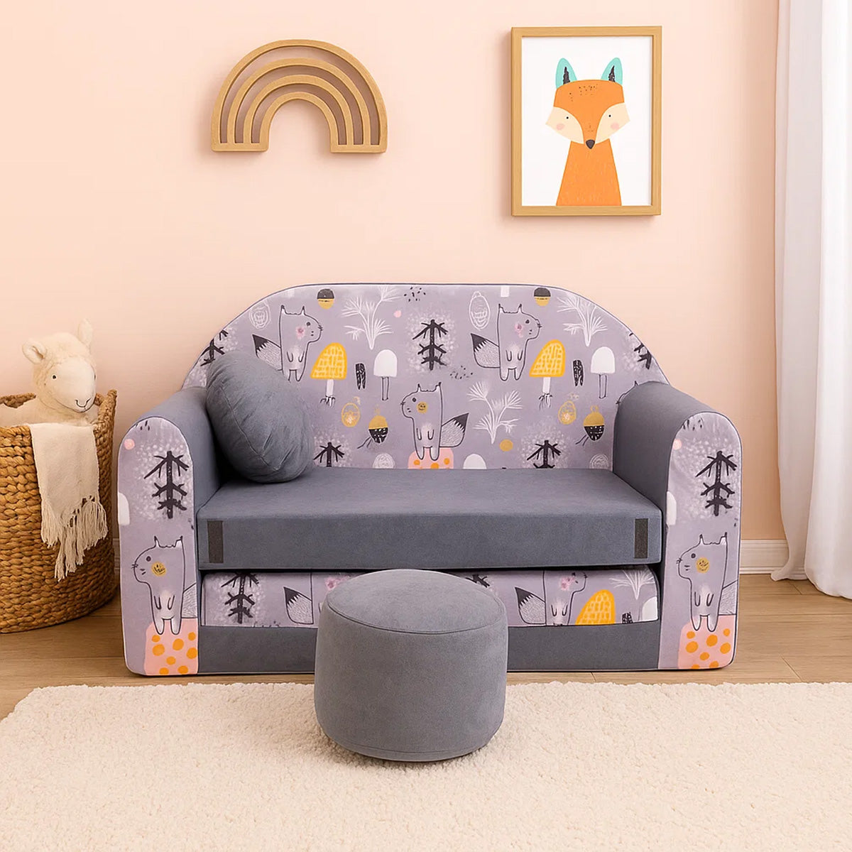 Kindersofa 3in1 – Spielsofa & Schlafsofa für Kinder AX4