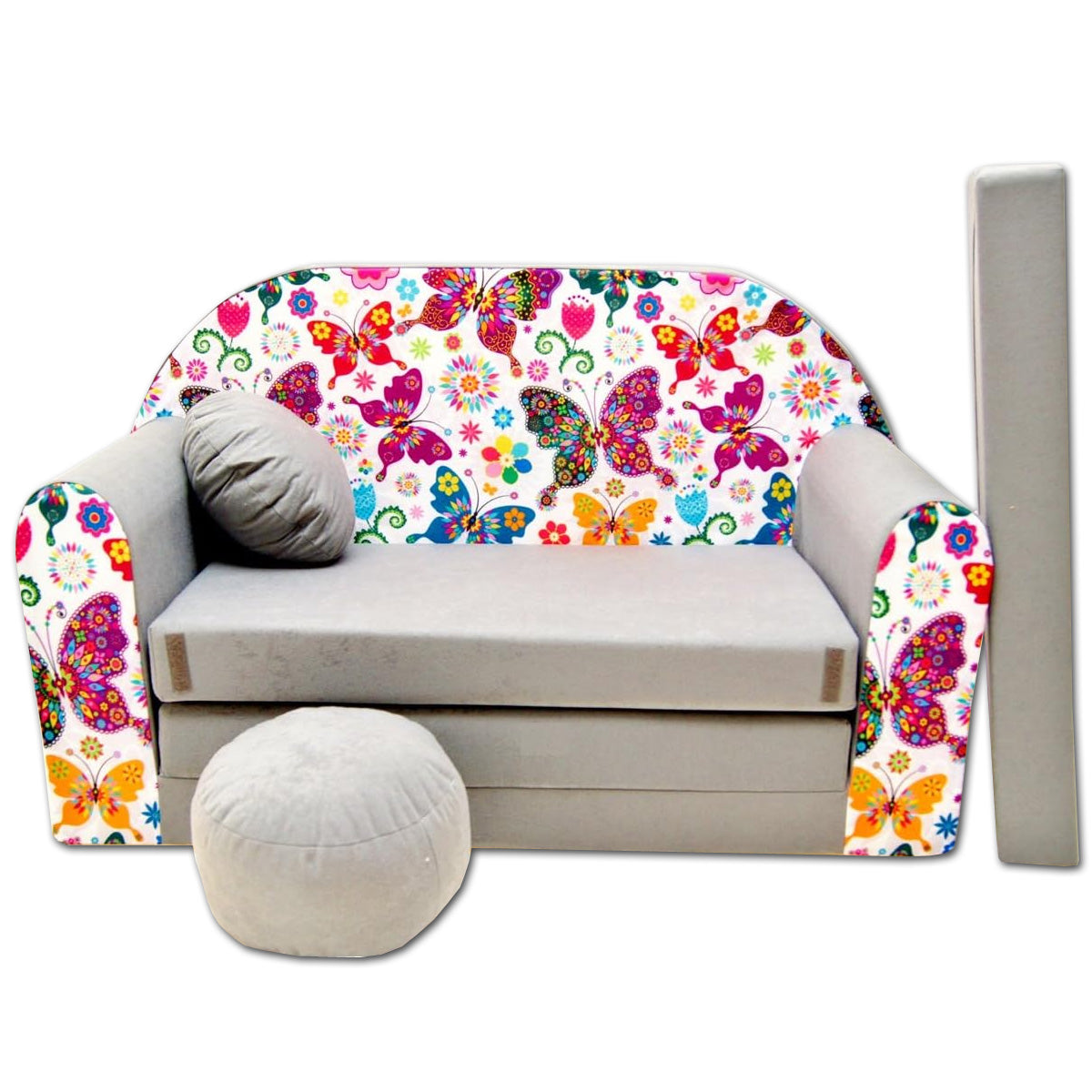 LEANBE Kindersofa 3-in-1 – Multifunktionales Spiel- und Schlafsofa für Kinderzimmer A33