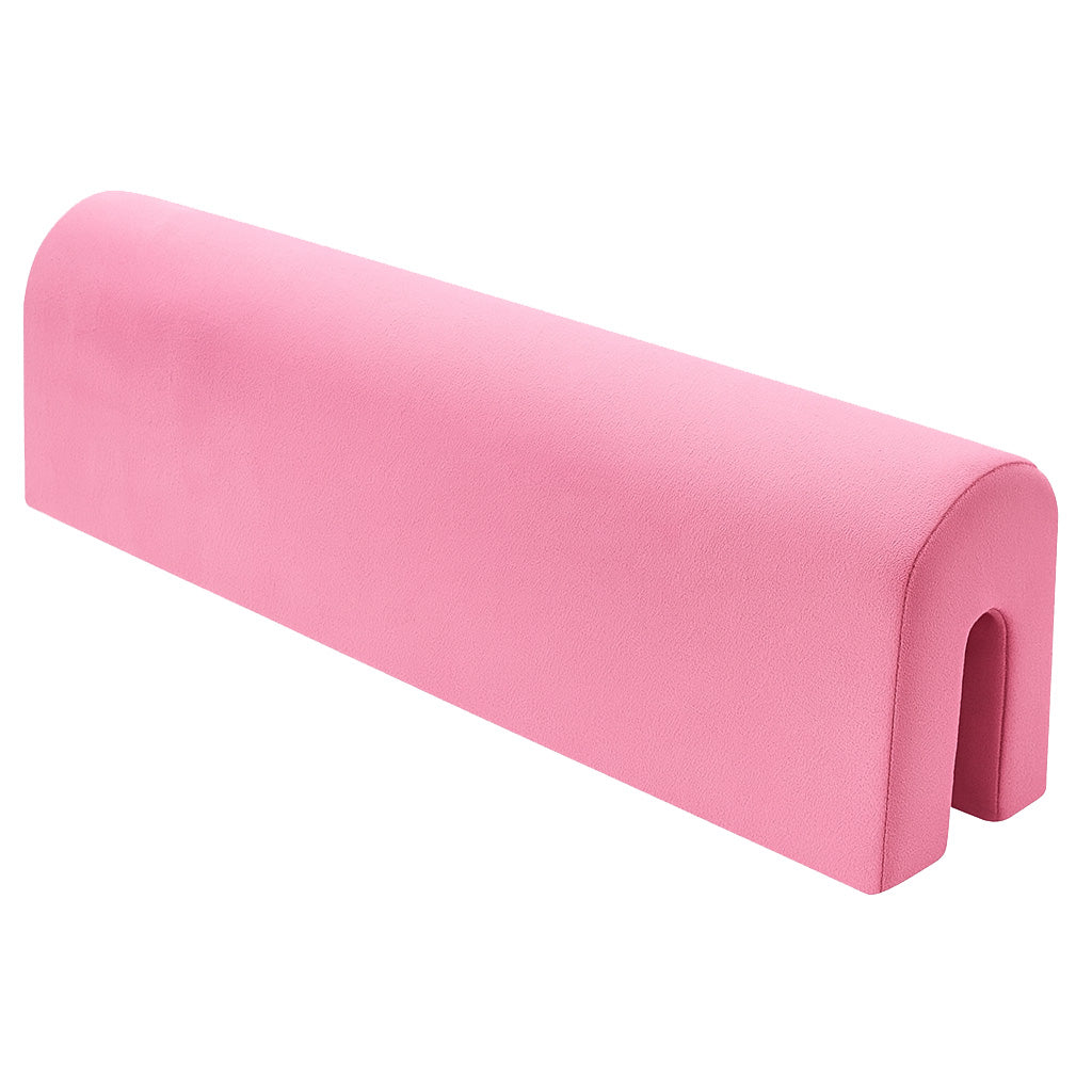 LEANBE Bettkantenschutz für Betten -  Kissen für bettumrandung – Rosa Mikrofaser