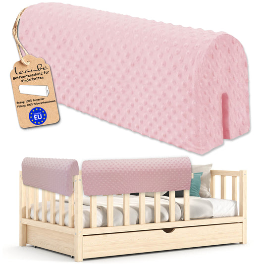 Bettkantenschutz für Babybett – Rosa Minky