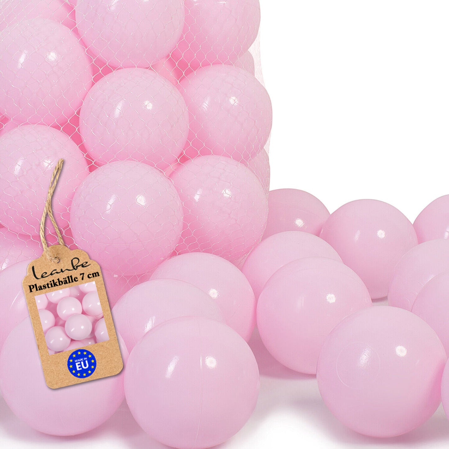 Plastikbälle Bälle für Bällebad 7 cm - Hellrosa