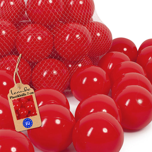 Plastikbälle Bälle für Bällebad 7 cm - Rot