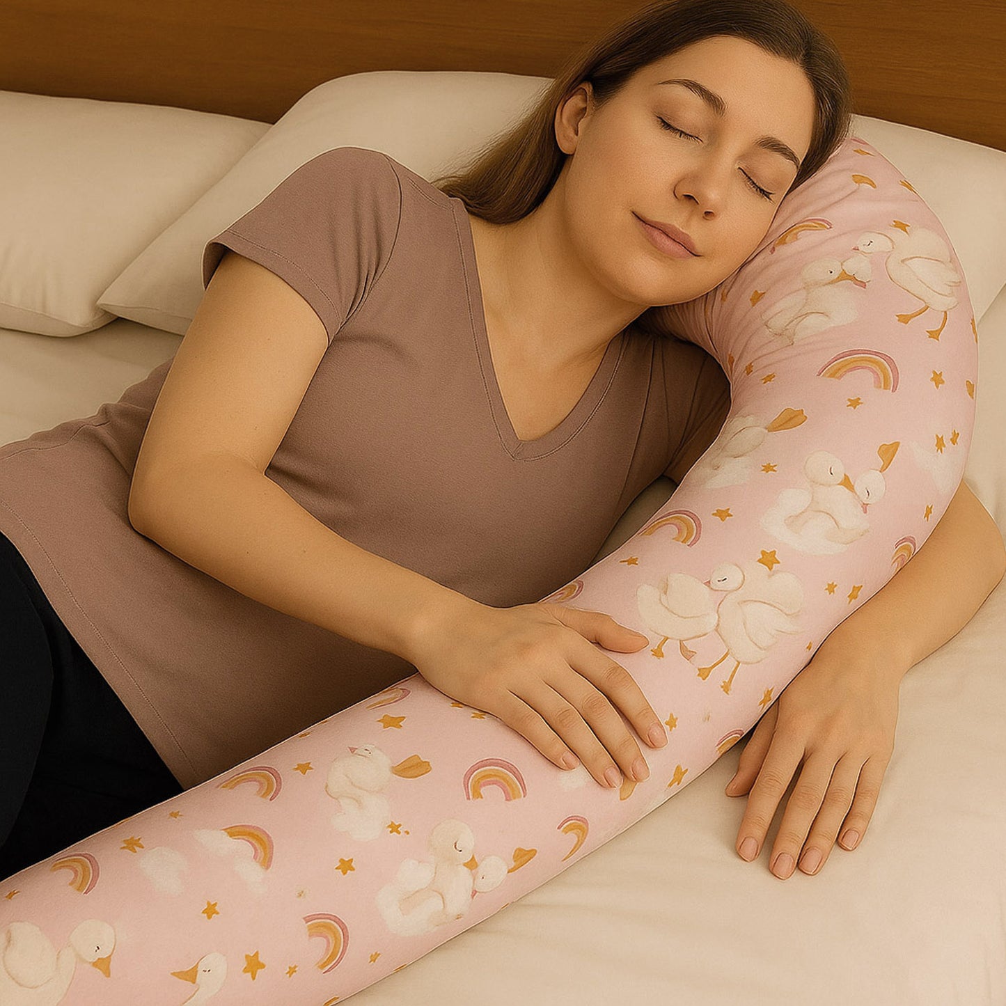 Bettschlange Stillkissen Seitenschläferkissen 150-400 cm  Gaus