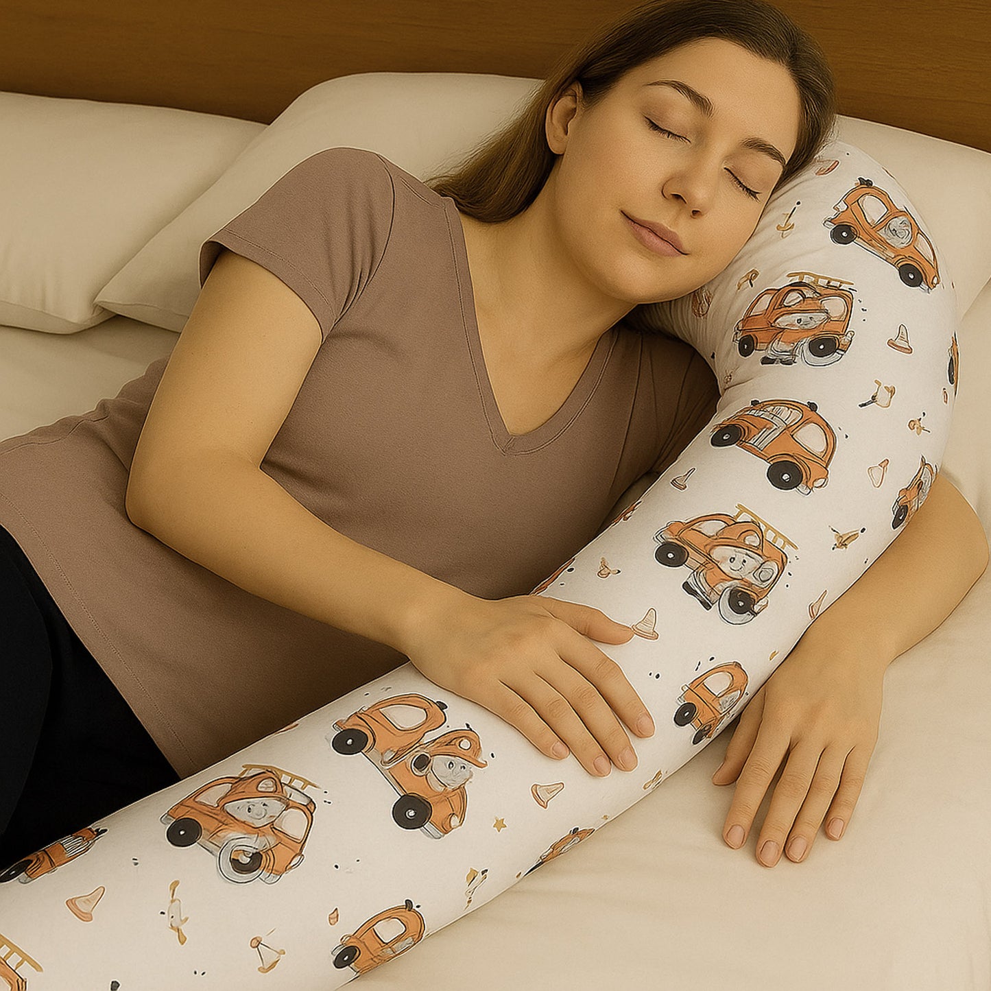 Bettschlange Stillkissen Seitenschläferkissen 150-400 cm  Feuerwehrteddy